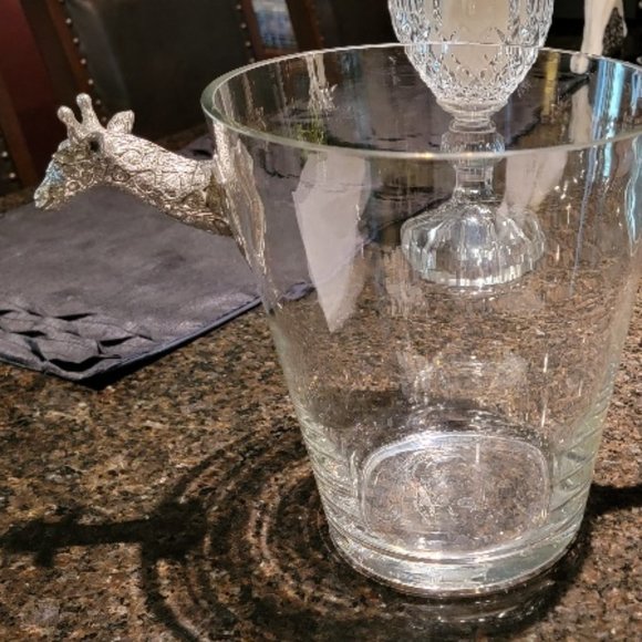 Giraffe Glass Ice Bucket